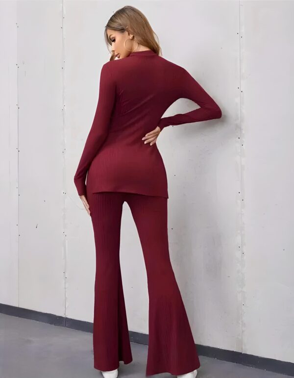 Ribbed Set Long Top Co-ord set - Image 3