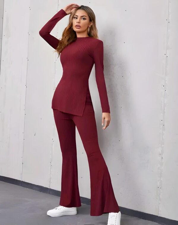 Ribbed Set Long Top Co-ord set - Image 4
