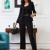 Women Lycra Top and Bottom Co-Ords Set for Women - Image 7