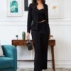 Women Lycra Top and Bottom Co-Ords Set for Women