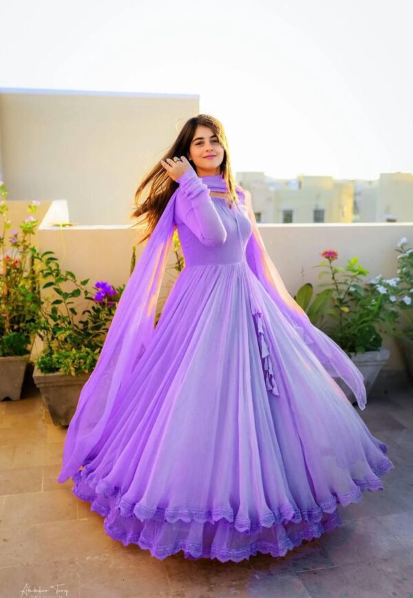 🌸Stunning Georgette gown With A Beautifully Dupatta - Image 7